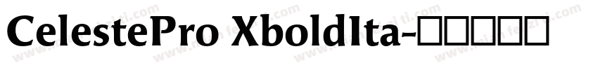 CelestePro XboldIta字体转换